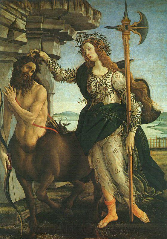 Sandro Botticelli Pallas and the Centaur